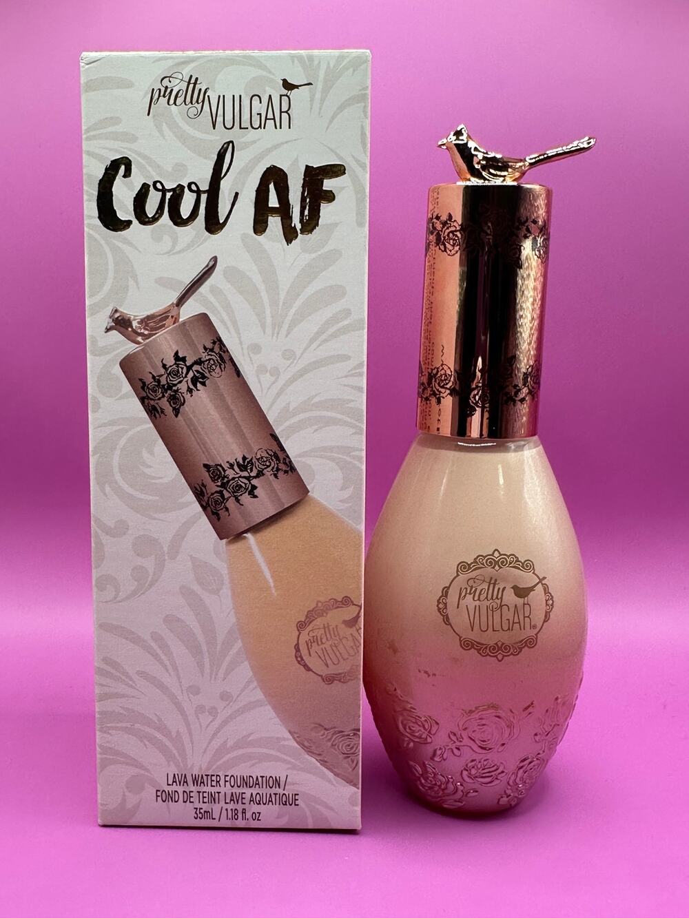 Pretty Vulgar Lava Water Foundation – Shade 02 – New in Box Pretty Bird